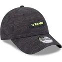 cepur-izliekta-melns-regulejams-9forty-all-over-print-no-valentino-rossi-vr46-motogp-no-new-era
