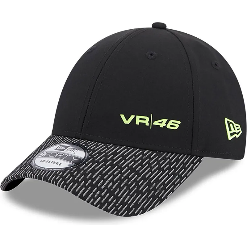 cepur-izliekta-melns-regulejams-9forty-reflective-visor-no-valentino-rossi-vr46-motogp-no-new-era
