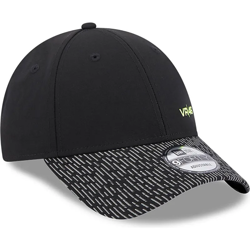 cepur-izliekta-melns-regulejams-9forty-reflective-visor-no-valentino-rossi-vr46-motogp-no-new-era