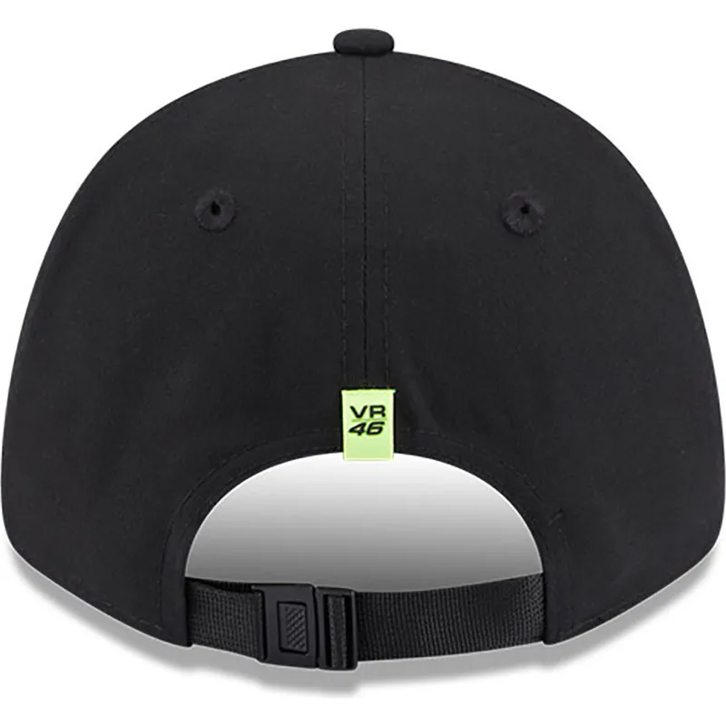 cepur-izliekta-melns-regulejams-9forty-reflective-visor-no-valentino-rossi-vr46-motogp-no-new-era