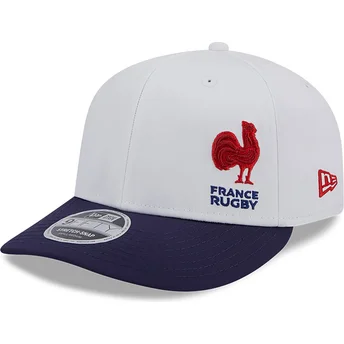 Cepur izliekta zils snapback 9FIFTY Stretch Snap Flawless no French Rugby Federation FFR no New Era