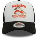 cepur-izliekta-truckeris-melns-snapback-soy-sauce-a-frame-food-no-new-era