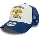 cepur-izliekta-truckeris-zils-snapback-mustard-a-frame-food-no-new-era