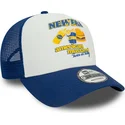 cepur-izliekta-truckeris-zils-snapback-mustard-a-frame-food-no-new-era