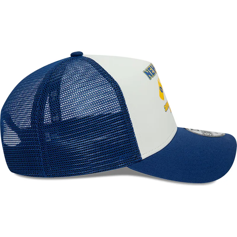 cepur-izliekta-truckeris-zils-snapback-mustard-a-frame-food-no-new-era