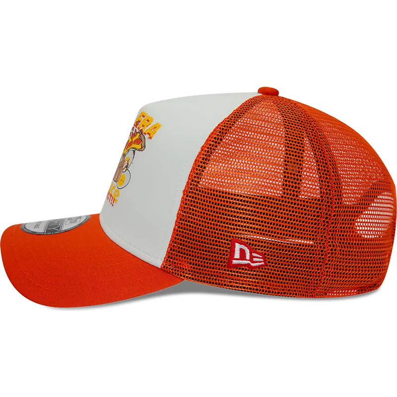 cepur-izliekta-truckeris-oranzs-snapback-sauce-a-frame-food-no-new-era
