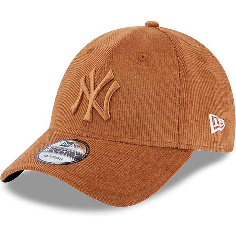 cepur-izliekta-bruns-regulejams-9forty-cord-no-new-york-yankees-mlb-no-new-era