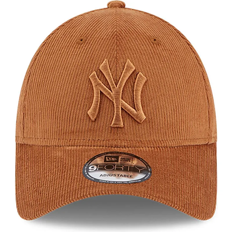 cepur-izliekta-bruns-regulejams-9forty-cord-no-new-york-yankees-mlb-no-new-era