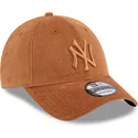 cepur-izliekta-bruns-regulejams-9forty-cord-no-new-york-yankees-mlb-no-new-era