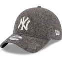 dunkelgraue-verstellbare-kappe-9twenty-tweed-pack-der-new-york-yankees-mlb-von-new-era