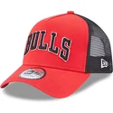 cepur-izliekta-truckeris-sarkans-snapback-a-frame-team-script-no-chicago-bulls-nba-no-new-era