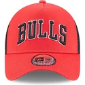 cepur-izliekta-truckeris-sarkans-snapback-a-frame-team-script-no-chicago-bulls-nba-no-new-era