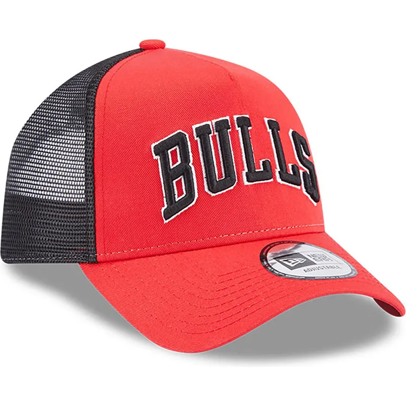 cepur-izliekta-truckeris-sarkans-snapback-a-frame-team-script-no-chicago-bulls-nba-no-new-era