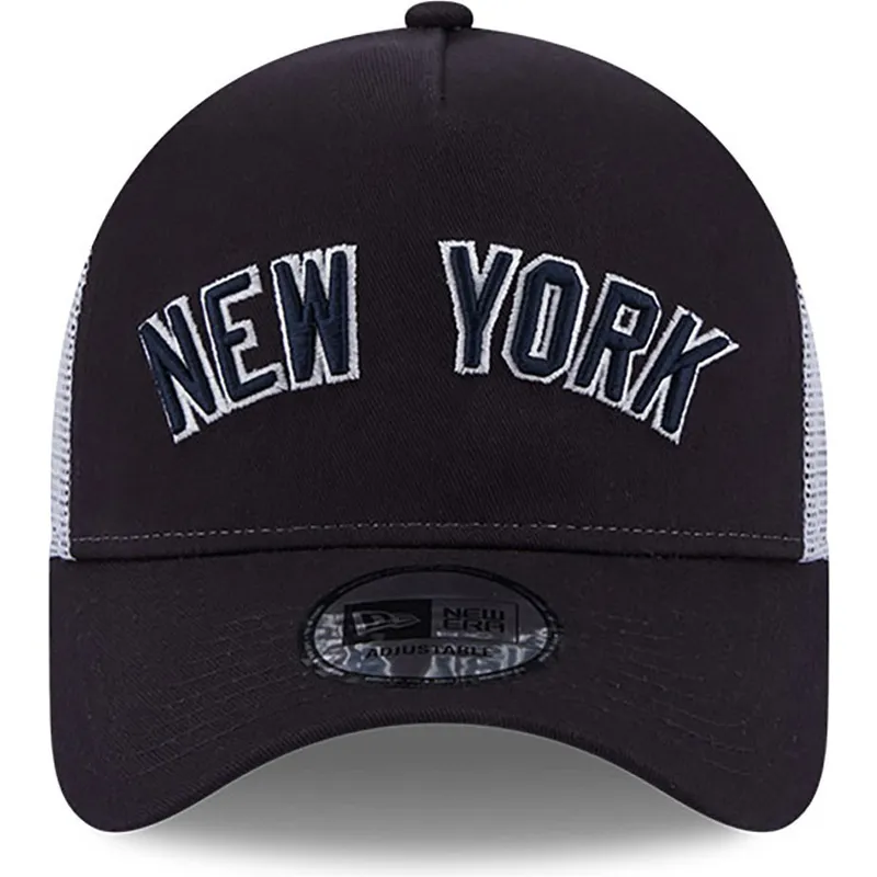 trucker-cap-marineblau-a-frame-team-script-der-new-york-yankees-mlb-von-new-era