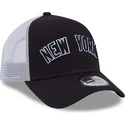 trucker-cap-marineblau-a-frame-team-script-der-new-york-yankees-mlb-von-new-era