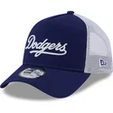 cepur-izliekta-truckeris-zils-snapback-a-frame-team-script-no-los-angeles-dodgers-mlb-no-new-era