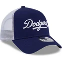 cepur-izliekta-truckeris-zils-snapback-a-frame-team-script-no-los-angeles-dodgers-mlb-no-new-era