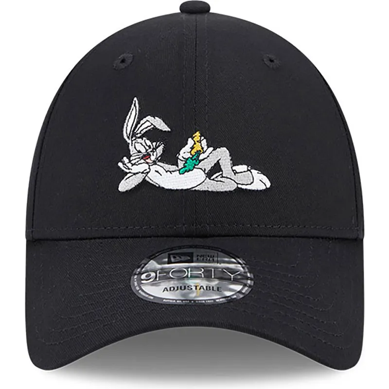 cepur-izliekta-melns-regulejams-9forty-no-bugs-bunny-looney-tunes-no-new-era