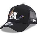 cepur-izliekta-truckeris-melns-snapback-a-frame-no-coyote-y-correcaminos-looney-tunes-no-new-era