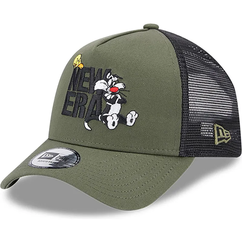 cepur-izliekta-truckeris-zals-snapback-a-frame-no-piolin-y-silvestre-looney-tunes-no-new-era