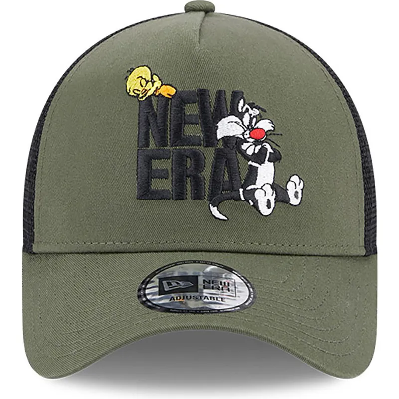 cepur-izliekta-truckeris-zals-snapback-a-frame-no-piolin-y-silvestre-looney-tunes-no-new-era
