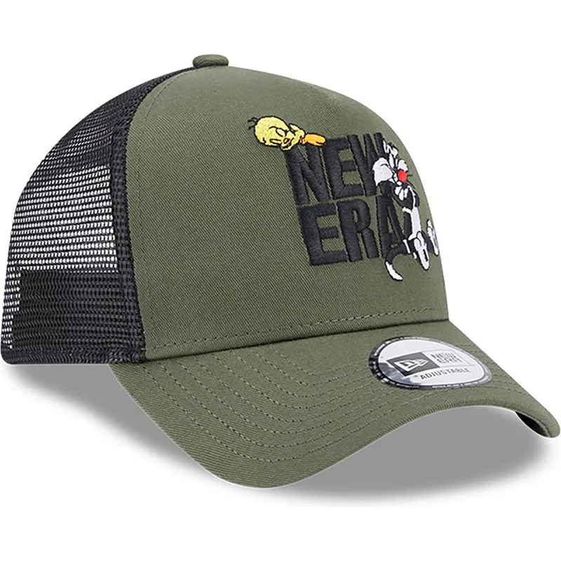 cepur-izliekta-truckeris-zals-snapback-a-frame-no-piolin-y-silvestre-looney-tunes-no-new-era