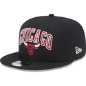 cepur-plakana-melns-snapback-9fifty-patch-no-chicago-bulls-nba-no-new-era