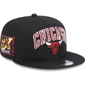 cepur-plakana-melns-snapback-9fifty-patch-no-chicago-bulls-nba-no-new-era