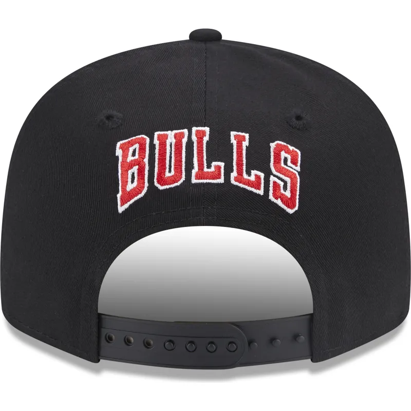 cepur-plakana-melns-snapback-9fifty-patch-no-chicago-bulls-nba-no-new-era