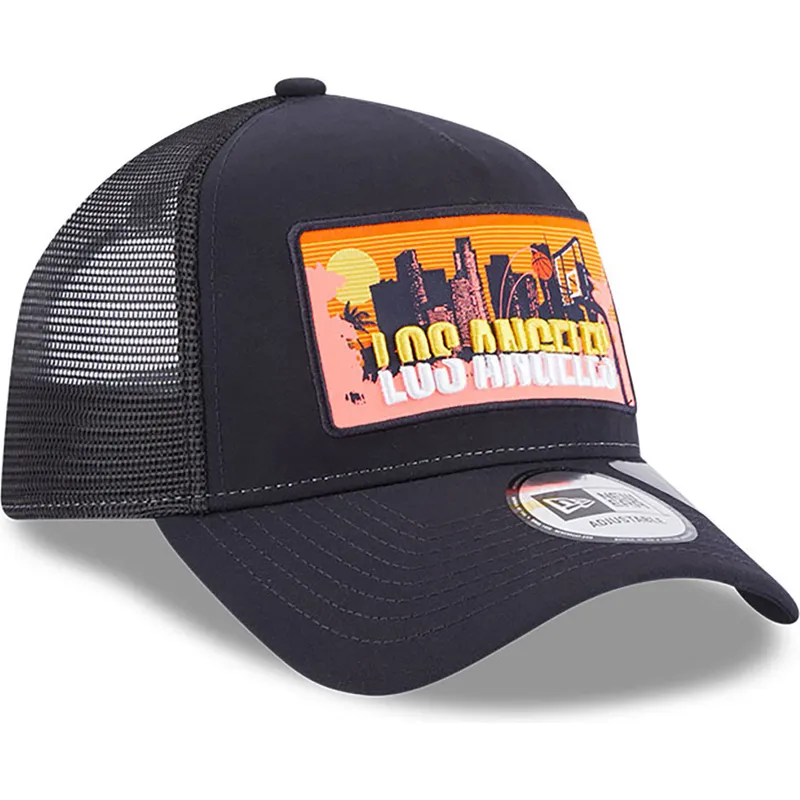cepur-izliekta-truckeris-tumsi-zils-snapback-a-frame-repreve-license-plate-no-los-angeles-no-new-era