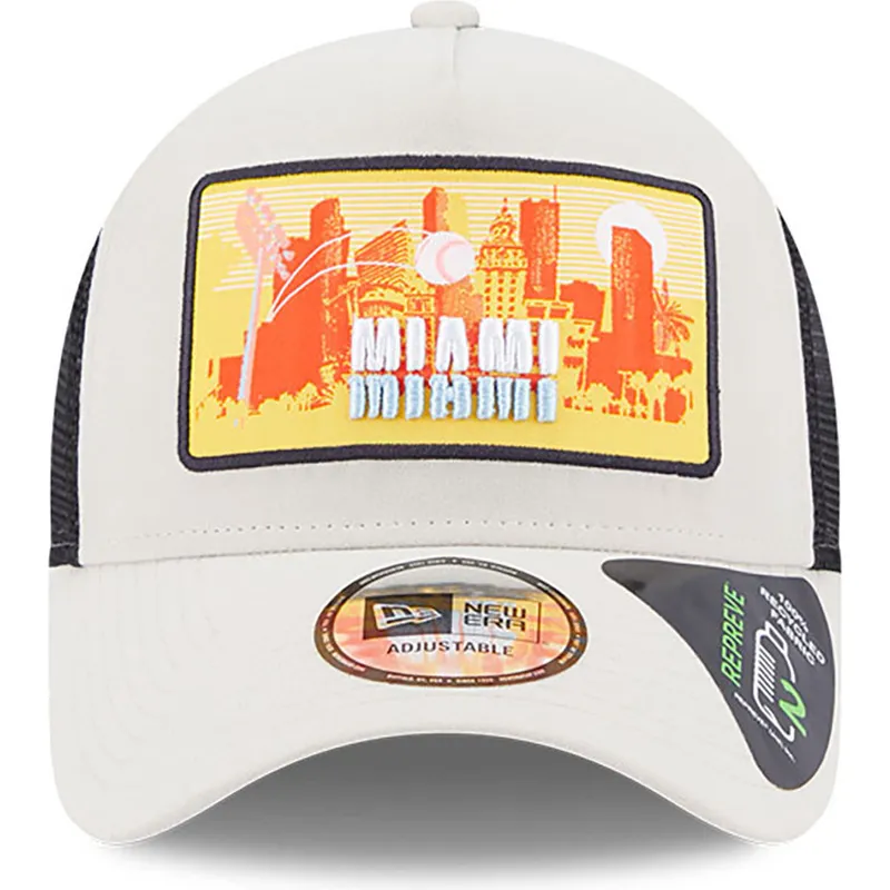 cepur-izliekta-truckeris-bess-snapback-a-frame-repreve-license-plate-no-miami-no-new-era