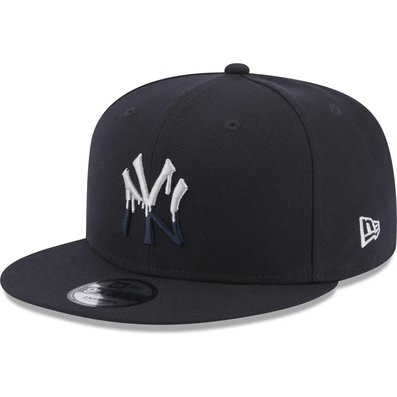 cepur-plakana-tumsi-zils-snapback-9fifty-team-drip-no-new-york-yankees-mlb-no-new-era