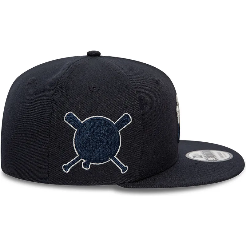 cepur-plakana-tumsi-zils-snapback-9fifty-team-drip-no-new-york-yankees-mlb-no-new-era