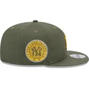 new-era-new-york-yankees-mlb-9fifty-side-patch-grune-snapback-cap-mit-gelbem-logo
