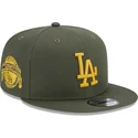 grune-snapback-kappe-mit-flachem-schirm-und-gelbem-logo-9fifty-side-patch-der-los-angeles-dodgers-mlb-von-new-era