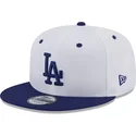 cepur-plakana-zils-snapback-9fifty-white-crown-patch-no-los-angeles-dodgers-mlb-no-new-era