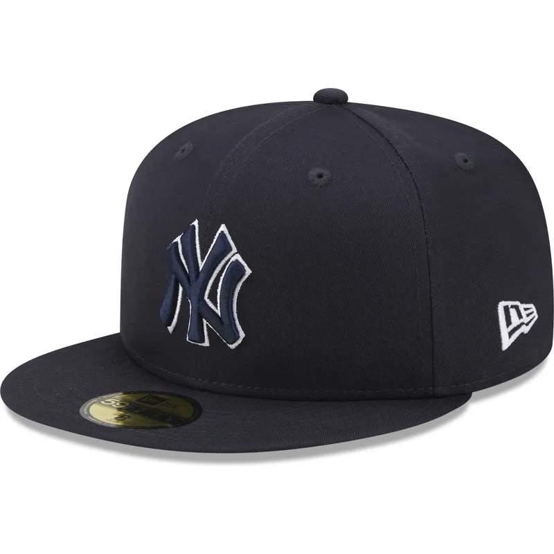 cepur-plakana-tumsi-zils-pieguloss-59fifty-team-outline-no-new-york-yankees-mlb-no-new-era
