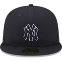 cepur-plakana-tumsi-zils-pieguloss-59fifty-team-outline-no-new-york-yankees-mlb-no-new-era