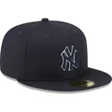 cepur-plakana-tumsi-zils-pieguloss-59fifty-team-outline-no-new-york-yankees-mlb-no-new-era