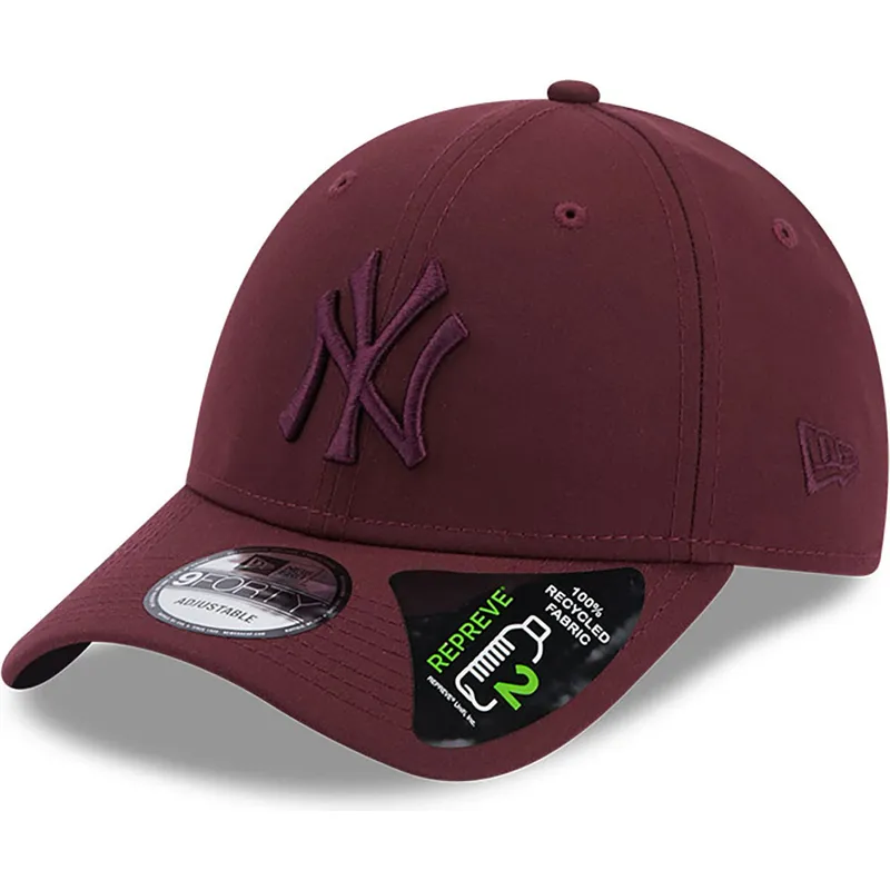 cepur-izliekta-sarkans-regulejams-9forty-repreve-no-new-york-yankees-mlb-no-new-era
