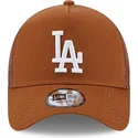 cepur-izliekta-truckeris-bruns-snapback-a-frame-league-essential-no-los-angeles-dodgers-mlb-no-new-era