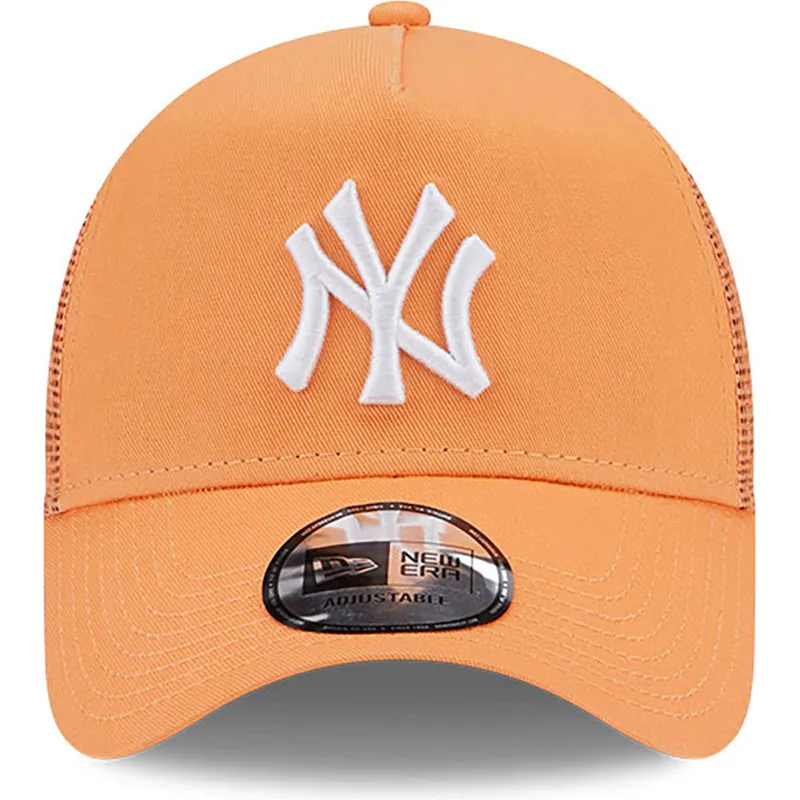 cepur-izliekta-truckeris-oranzs-snapback-a-frame-league-essential-no-new-york-yankees-mlb-no-new-era