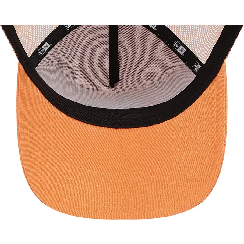 cepur-izliekta-truckeris-oranzs-snapback-a-frame-league-essential-no-new-york-yankees-mlb-no-new-era