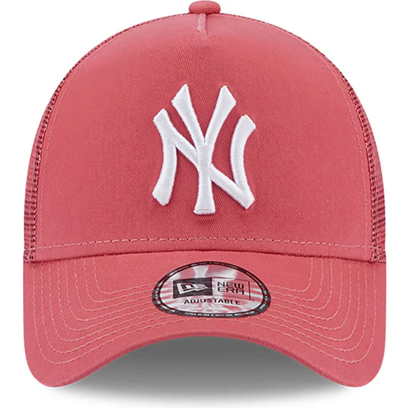 cepur-izliekta-truckeris-roza-snapback-a-frame-league-essential-no-new-york-yankees-mlb-no-new-era