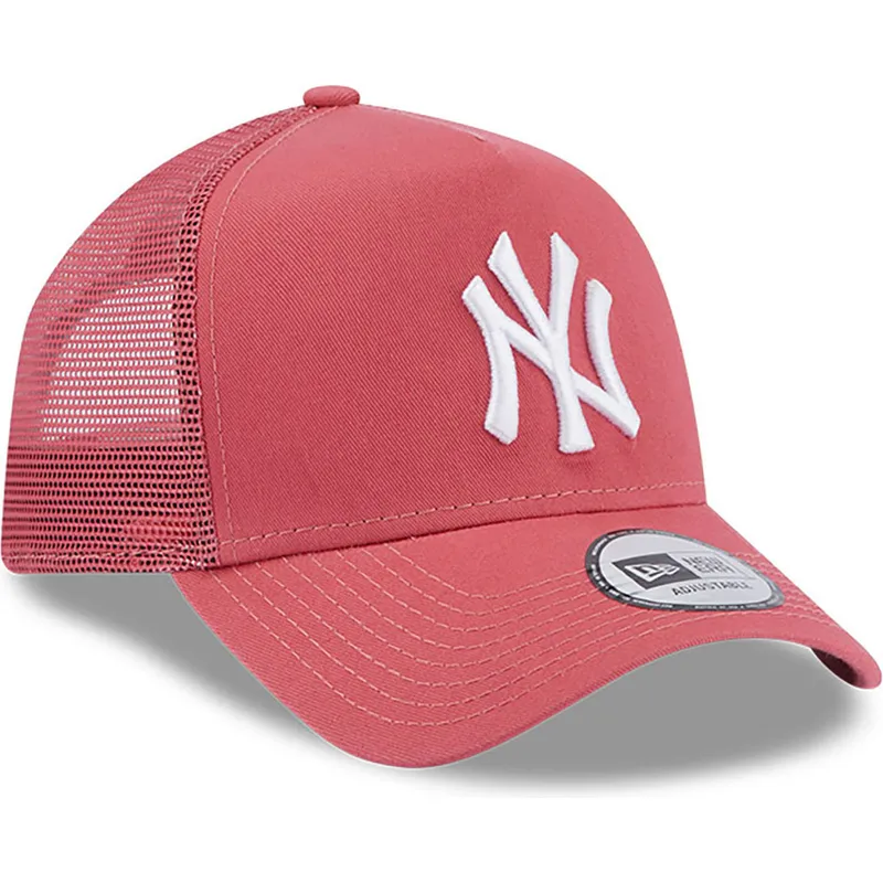 cepur-izliekta-truckeris-roza-snapback-a-frame-league-essential-no-new-york-yankees-mlb-no-new-era