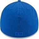 new-era-new-york-yankees-mlb-39thirty-league-essential-blaue-anpassbare-kappe-mit-gebogenem-schirm-und-blauem-logo