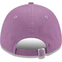 verstellbare-violette-cap-mit-gebogenem-schirm-und-marineblauem-logo-9forty-league-essential-der-new-york-yankees-mlb-von-new-er