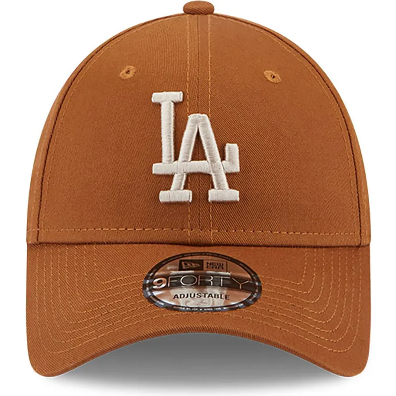 cepur-izliekta-bruns-regulejams-9forty-league-essential-no-los-angeles-dodgers-mlb-no-new-era