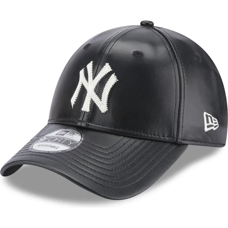 cepur-izliekta-melns-regulejams-9forty-leather-no-new-york-yankees-mlb-no-new-era