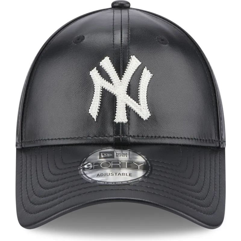 cepur-izliekta-melns-regulejams-9forty-leather-no-new-york-yankees-mlb-no-new-era